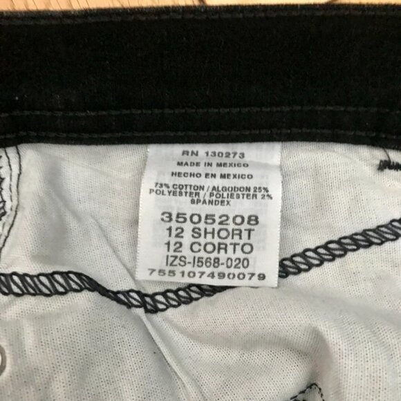 Lee Black Denim Jeans Women's 12 Short Classic Fit Straight Leg - Picture 4 of 7